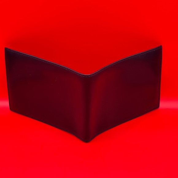 PRADA with COA.  Black Leather Men's Wallet. - Picture 8 of 11